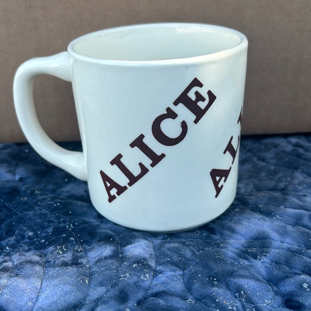 Vintage Alice coffee mug